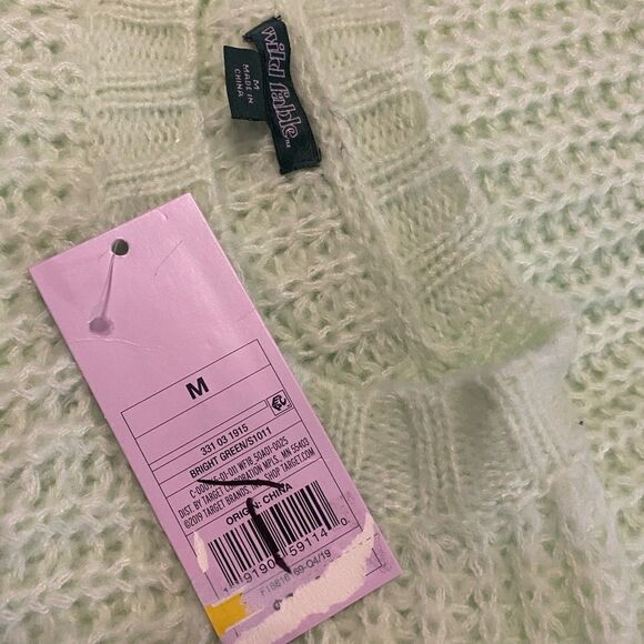 Wild Fable Women's Crewneck Raglan Pullover Sweater bright green medium large - Picture 8 of 10